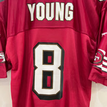 Cargar imagen en el visor de la galería, Camiseta San Francisco 49ers Steve Young #8 Reebok Reversible Vintage - 46-L/XL
