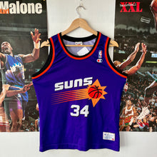 Cargar imagen en el visor de la galería, Camiseta Phoenix Suns 1992-93 Road Charles Barkley #34 Champion Vintage - S/M
