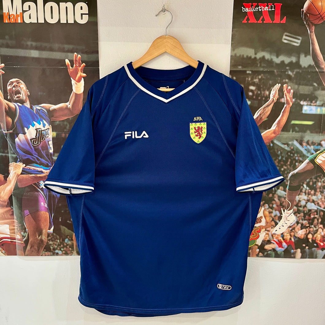 Camiseta Escocia 2000 Home Fila Vintage - L/XL
