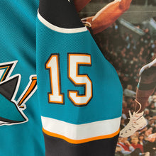 Charger l&#39;image dans la galerie, Camiseta San Jose Sharks 2009-11 Road Dany Heatley #15 Reebok - S/M
