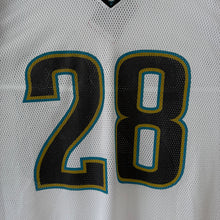 Carregar imagem no visualizador da galeria, Camiseta Jacksonville Jaguars 2002/04 Road Fred Taylor #28 Reebok Vintage - 4XL/5XL
