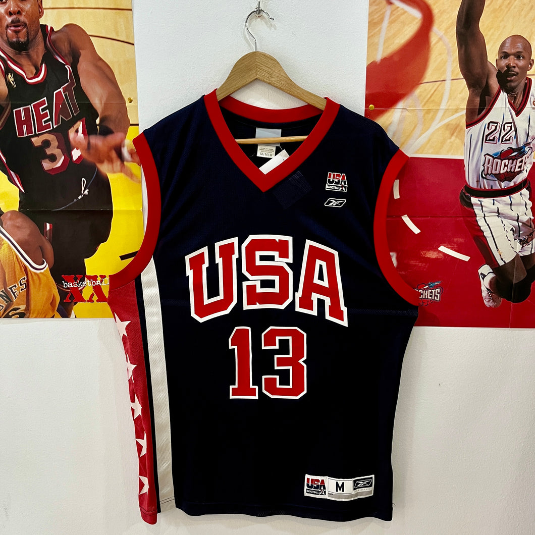 Camiseta USA Road 2004 Tim Duncan #16 Reebok Vintage - M/L/XL