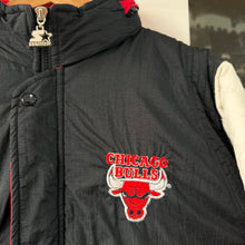 Cargar imagen en el visor de la galería, Chaqueta Chicago Bulls Early 90s Starter Vintage - L/XL
