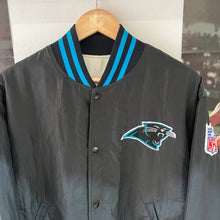 Load image into Gallery viewer, Chaqueta Bomber Carolina Panthers Mid 90’s Starter Vintage - S/M
