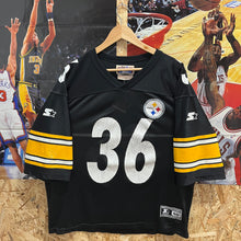Cargar imagen en el visor de la galería, Camiseta Pittsburgh Steelers 1996 Home Jerome Bettis #36 Starter Vintage - M/L
