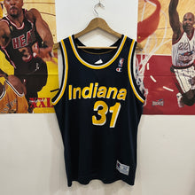 Cargar imagen en el visor de la galería, Camiseta Indiana Pacers 1991-92 Road Reggie Miller #31 Champion Vintage - L/XL
