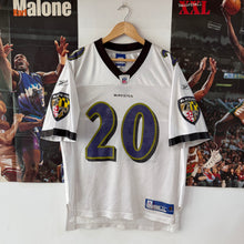 Cargar imagen en el visor de la galería, Camiseta Baltimore Ravens 2004/06 Road Ed Reed #20 Reebok Vintage - M/L
