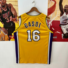 Lade das Bild in den Galerie-Viewer, Camiseta Los Angeles Lakers Home 2008-09 Pau Gasol #16 Champion - L/XL
