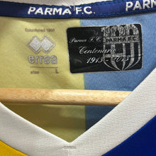 Cargar imagen en el visor de la galería, Camiseta Parma 2013-14 Away Centenario Player Issue/Match Worn Parolo #16 Errea - M/L
