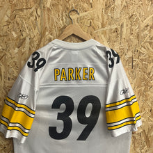 Cargar imagen en el visor de la galería, Camiseta Pittsburgh Steelers 2006-07 Road Willie Parker #39 Reebok Vintage -XL/XXL
