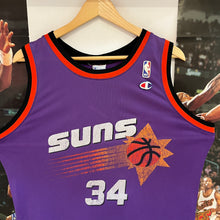 Cargar imagen en el visor de la galería, Camiseta Phoenix Suns 1992-93 Road Charles Barkley #34 Champion Vintage - M/L
