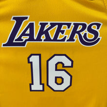 Lade das Bild in den Galerie-Viewer, Camiseta Los Angeles Lakers Home 2008-09 Pau Gasol #16 Champion - L/XL
