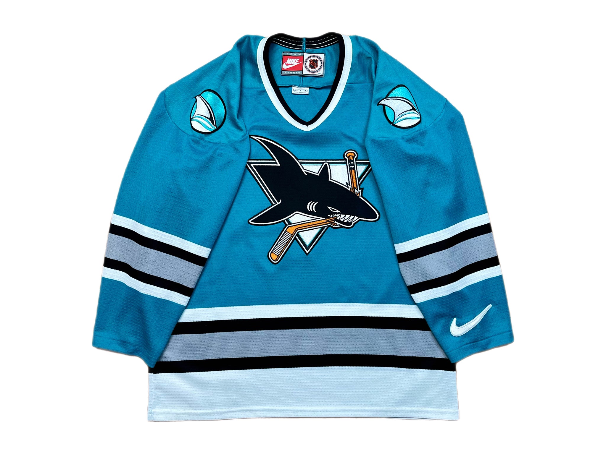 San Jose Sharks Nike Vintage Hockey Jersey M L Crooklyn Vintage Store