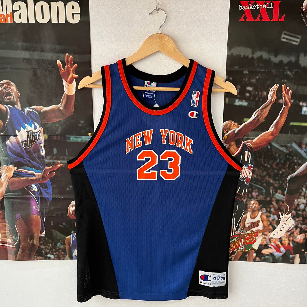 Camiseta New York Knicks Road 1998-99 Marcus Camby #23 Champion Vintage - XL Youth