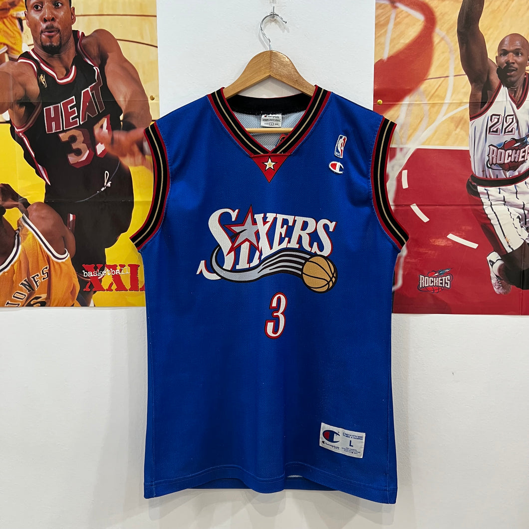 Camiseta Philadelphia76ers 2000-2003 Alternate Allen Iverson #3 Champion Vintage - L