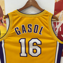 Lade das Bild in den Galerie-Viewer, Camiseta Los Angeles Lakers Home 2008-09 Pau Gasol #16 Champion - L/XL
