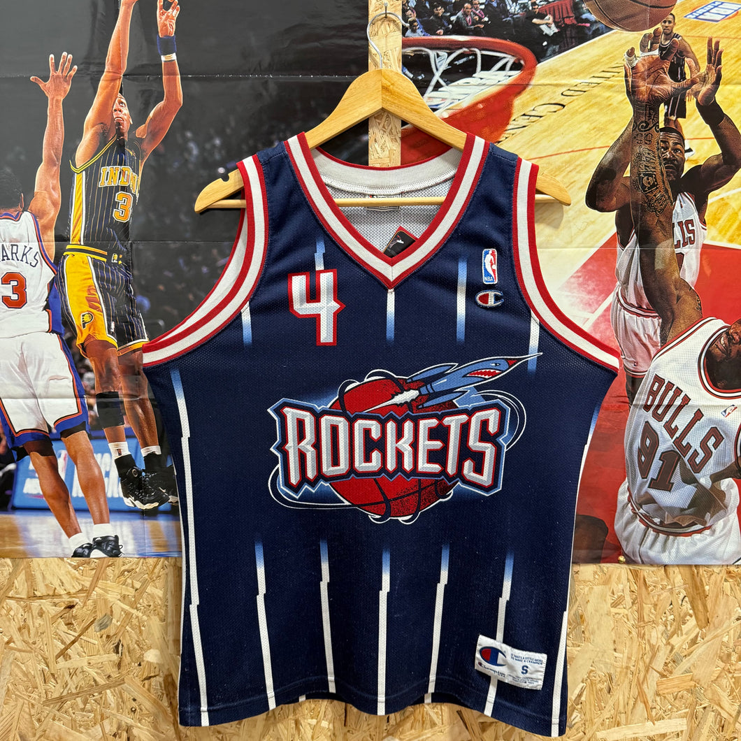 Camiseta Houston Rockets 1998/00 Road Charles Barkley #4 Champion Vintage - S/M