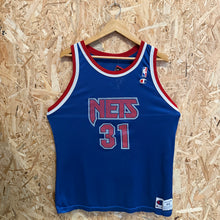 Cargar imagen en el visor de la galería, Camiseta New Jersey Nets Road 1995/96 Ed O’Bannon #31 Champion Vintage - M/L
