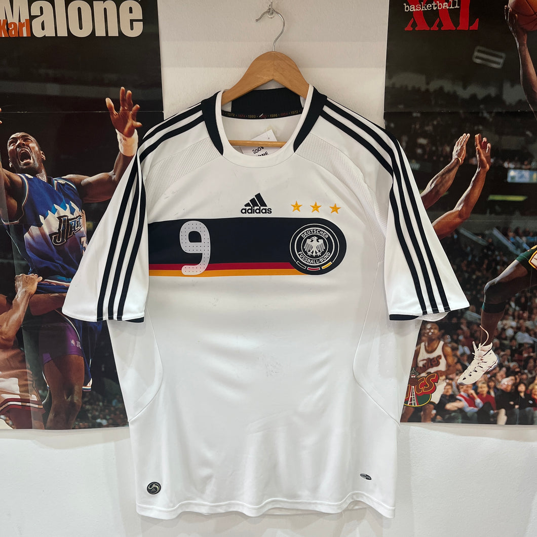 Camiseta Alemania 2008 Home Mario Gómez #9 Adidas - L/XL