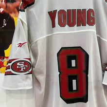 Cargar imagen en el visor de la galería, Camiseta San Francisco 49ers Steve Young #8 Reebok Reversible Vintage - 46-L/XL
