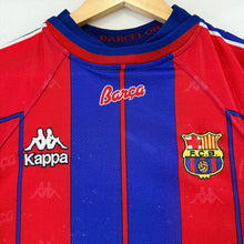 Cargar imagen en el visor de la galería, Camiseta FC Barcelona 1997-98 Home Kappa Vintage - XS/S

