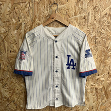 Charger l'image dans la galerie, Beisbolera Pinstripe Los Angeles Dodgers 1992 Starter Vintage - XL Youth
