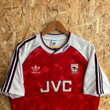 Carregar imagem no visualizador da galeria, Camiseta Arsenal 1990-92 Home Adidas Vintage - L/XL
