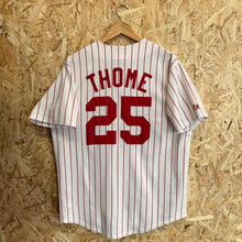 Cargar imagen en el visor de la galería, Beisbolera Philadelphia Phillies Jim Thome #25 Home Majestic Vintage Y2K- M/L
