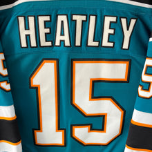 Charger l&#39;image dans la galerie, Camiseta San Jose Sharks 2009-11 Road Dany Heatley #15 Reebok - S/M

