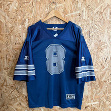 Lade das Bild in den Galerie-Viewer, Camiseta Dallas Cowboys 1995/96 Road Troy Aikman #8 Starter Vintage - L/XL

