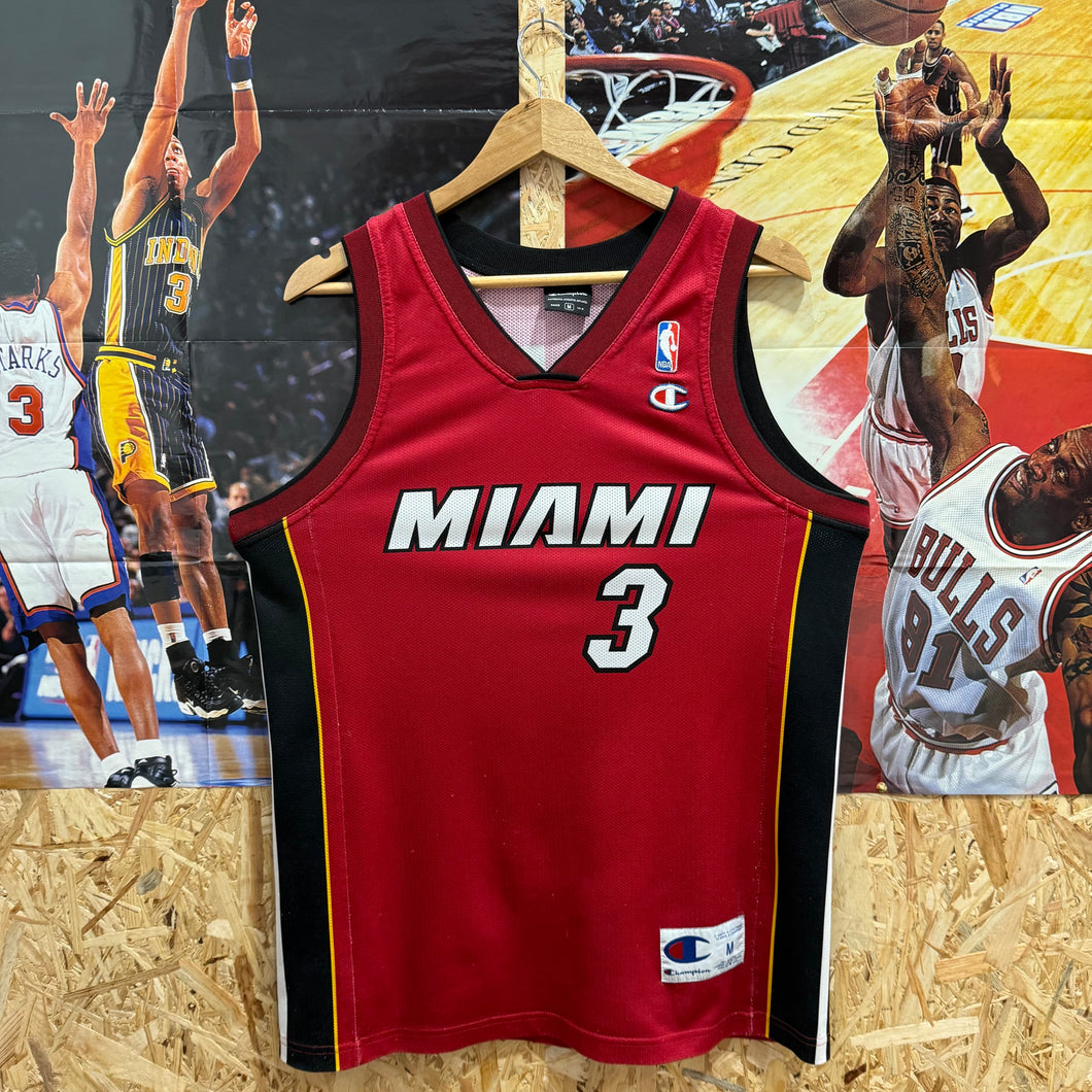 Camiseta Miami Heat 2009/10 Alternate Dwayne Wade #3 Champion Vintage - M/L
