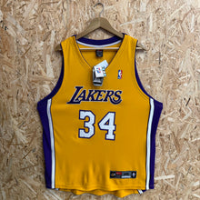 Cargar imagen en el visor de la galería, BNWT Camiseta Los Angeles Lakers Home Authentic 2000/01 Shaquille O’Neal #34 Nike Vintage - XL/XXL
