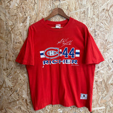 Cargar imagen en el visor de la galería, Camiseta Montreal Canadiens Stéphane Richer 1990 Nutmeg Mills Vintage - L/XL
