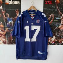Cargar imagen en el visor de la galería, BNWOT Camiseta New York Giants 2008 Home Plaxico Burress #17 Reebok - L/XL
