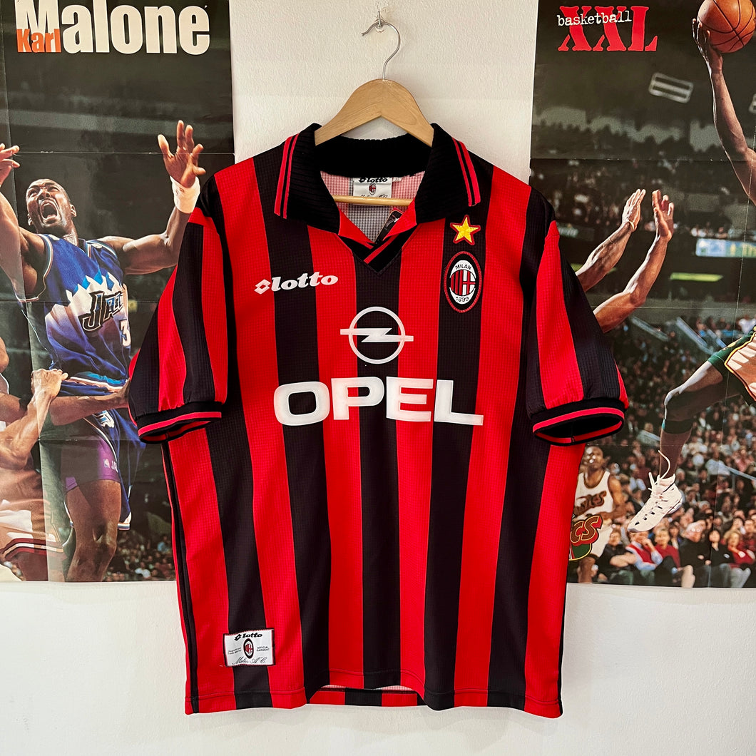 Camiseta AC Milan 1997-98 Home Lotto Vintage - L/XL