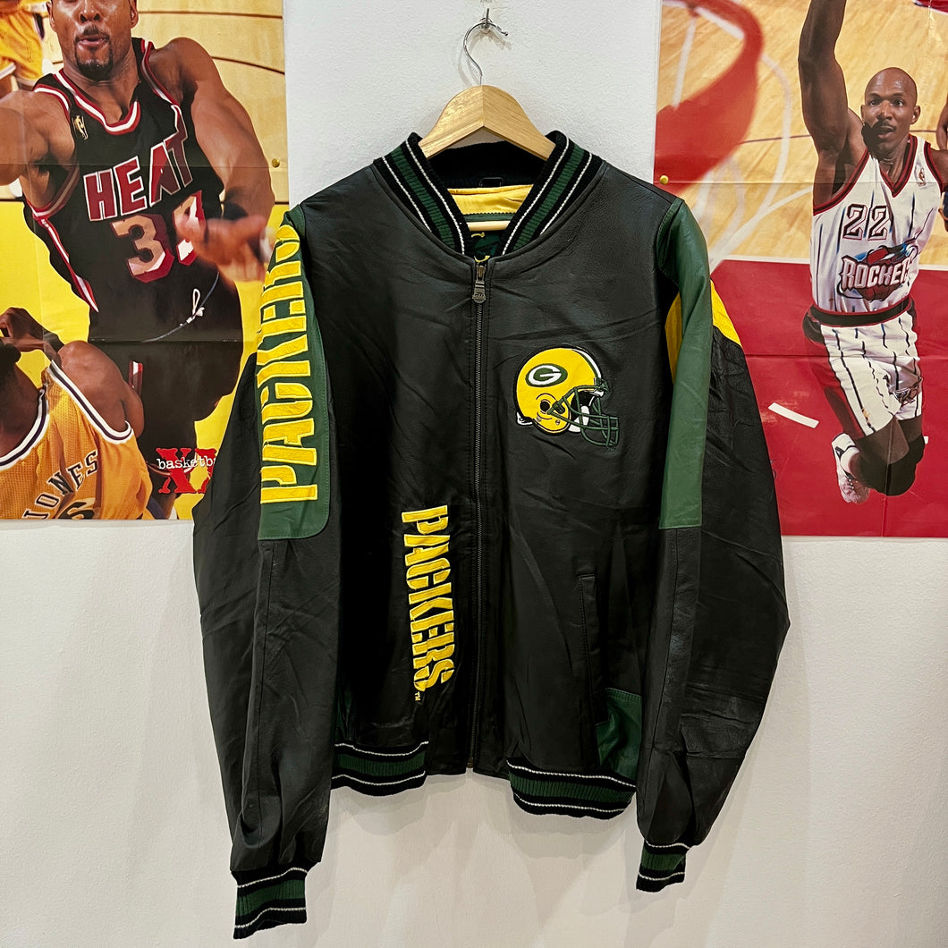 Chaqueta Cuero Green Bay Packers G-III Carl Banks Vintage Late 90’s - M/L