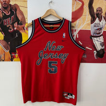 Charger l&#39;image dans la galerie, Camiseta New Jersey Nets Rewind ‘77 2004 Jason Kidd #5 Nike Vintage - L/XL
