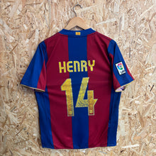 Cargar imagen en el visor de la galería, Camiseta FC Barcelona 2007-08 Home Henry #14 Nike Vintage - S/M
