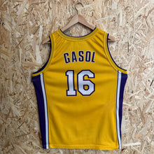 Cargar imagen en el visor de la galería, Camiseta Los Angeles Lakers Home 2008/09 Pau Gasol #16 Champion Vintage - L/XL
