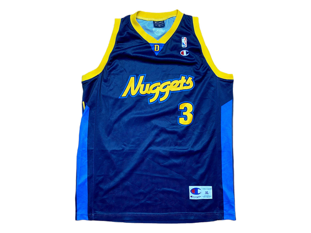 Denver Nuggets Allen Iverson #3 Champion Vintage Jersey - L/XL